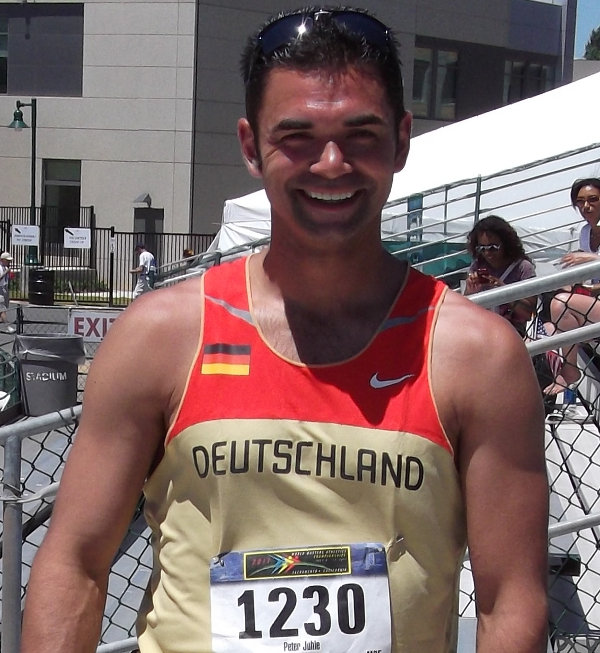 Peter Juhle im Deutschland-Trikot mit Leistungssport-Erfahrung