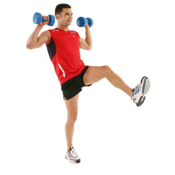 Ausfallschritt workout Kurzhantel