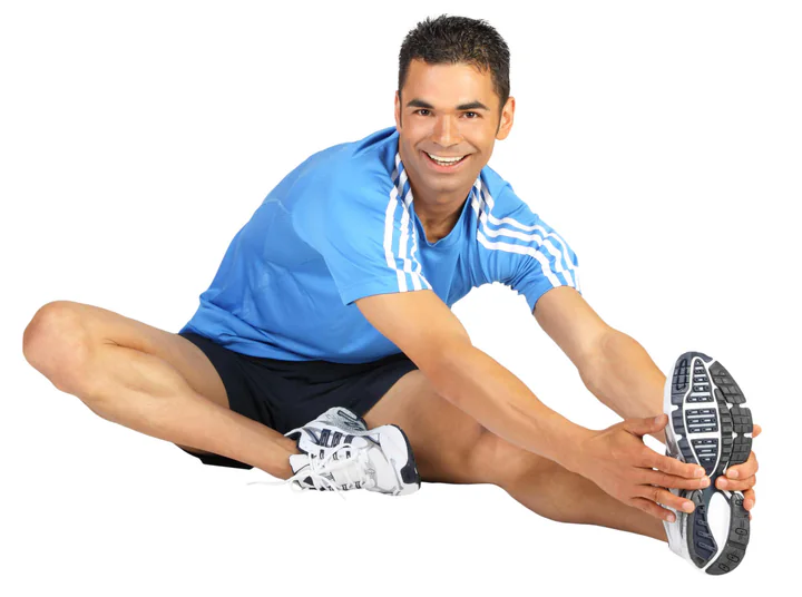 Peter Juhle bei einer Dehn- und Beweglichkeitsübung als Online Personal Trainer