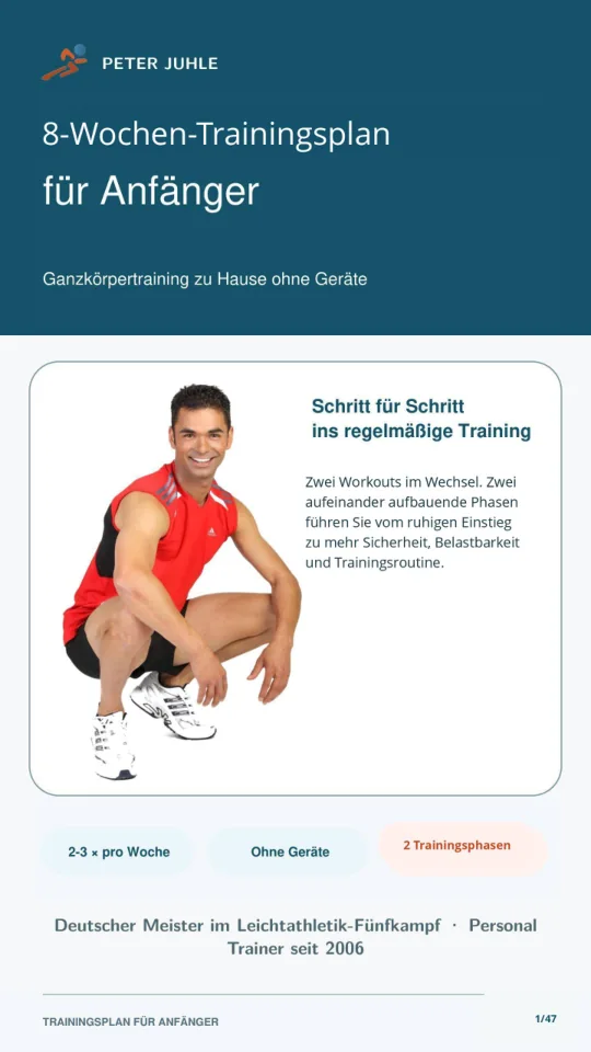 Titelseite des 8-Wochen-Trainingsplans für Anfänger